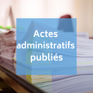 Actes administratifs publies